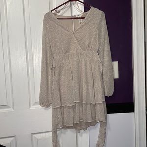 Neutral leopard dress